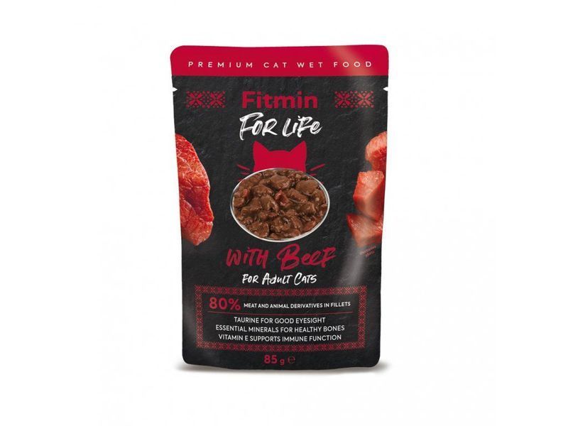 Фото FFL cat pouch Adult Beef 85г &mdash; купить в интернет-магазине ЗооБаза