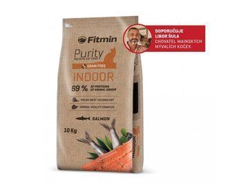 Фото Fitmin cat Purity Indoor (для домашніх котів з лососем та рибою беззерновий), 10 кг &mdash; купить в интернет-магазине ЗооБаза
