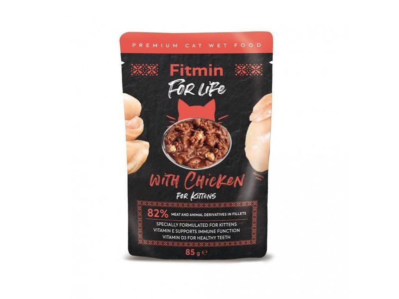 Фото FFL cat pouch Kitten Chicken 85г &mdash; купити в інтернет-магазині ЗооБаза