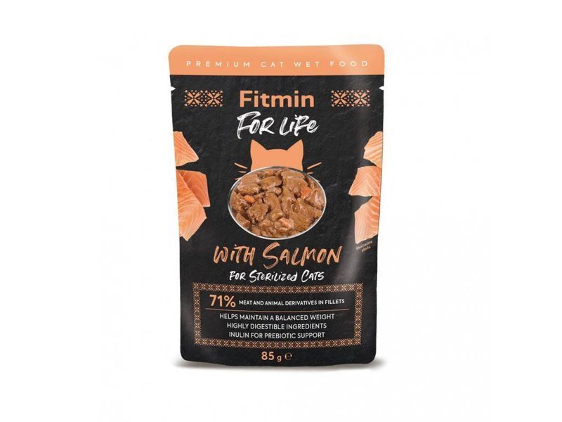 Фото FFL cat pouch Sterilized Salmon 85г &mdash; купити в інтернет-магазині ЗооБаза