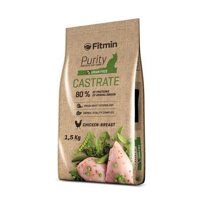 Фото Fitmin cat Purity Castrate (для стерилізованих з курячою грудкою), 1,5 кг &mdash; купити в інтернет-магазині Зообаза. Дропшпінг. Товари для домашних тварин