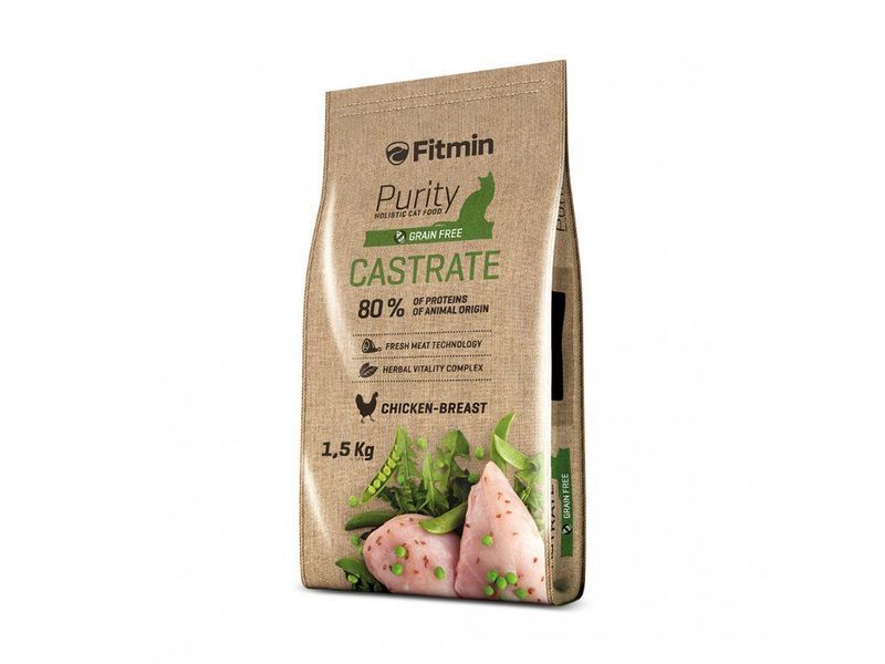 Фото Fitmin cat Purity Castrate (для стерилізованих з курячою грудкою), 1,5 кг &mdash; купить в интернет-магазине ЗооБаза