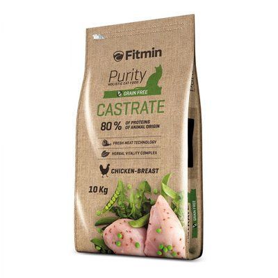 Фото Fitmin cat Purity Castrate (для стерилізованих з курячою грудкою), 10 кг &mdash; купити в інтернет-магазині Зообаза. Дропшпінг. Товари для домашних тварин