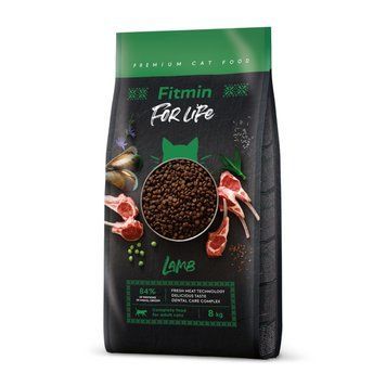 Фото Fitmin cat For Life Adult Lamb (для дорослих котів з ягням), 8 кг &mdash; купити в інтернет-магазині ЗооБаза