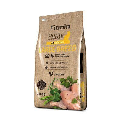 Фото Fitmin cat Purity Large Breed (для великих котів з куркою), 1,5 кг &mdash; купити в інтернет-магазині Зообаза. Дропшпінг. Товари для домашних тварин