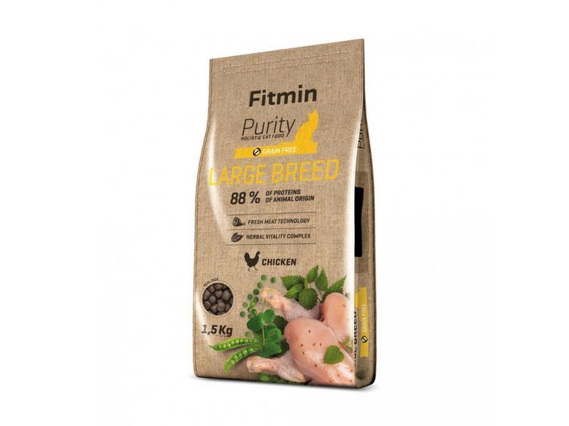 Фото Fitmin cat Purity Large Breed (для великих котів з куркою), 1,5 кг &mdash; купить в интернет-магазине ЗооБаза