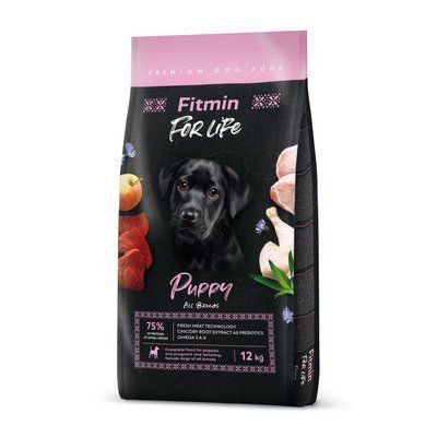 Фото Fitmin dog For Life Puppy (для цуценят всіх порід собак), 2,5 кг &mdash; купити в інтернет-магазині Зообаза. Дропшпінг. Товари для домашних тварин