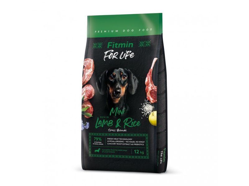 Фото Fitmin dog For Life Lamb & Rice Mini (для дорослих собак малих порід ягня з рисом), 12 кг &mdash; купити в інтернет-магазині ЗооБаза