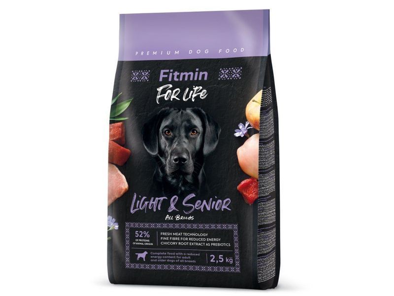 Фото Fitmin dog For Life Light & Senior (для малорухливих та собак старшого віку), 2,5 кг &mdash; купити в інтернет-магазині ЗооБаза